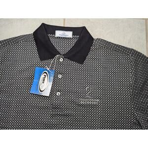 Half Moon Bay Golf Links Men's Medium Ocean Course Polo Golf Shirt Geo Stretch